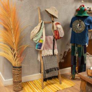 2x Large Kemu Wood Ladder - 1.5m - Natural - Japan Style